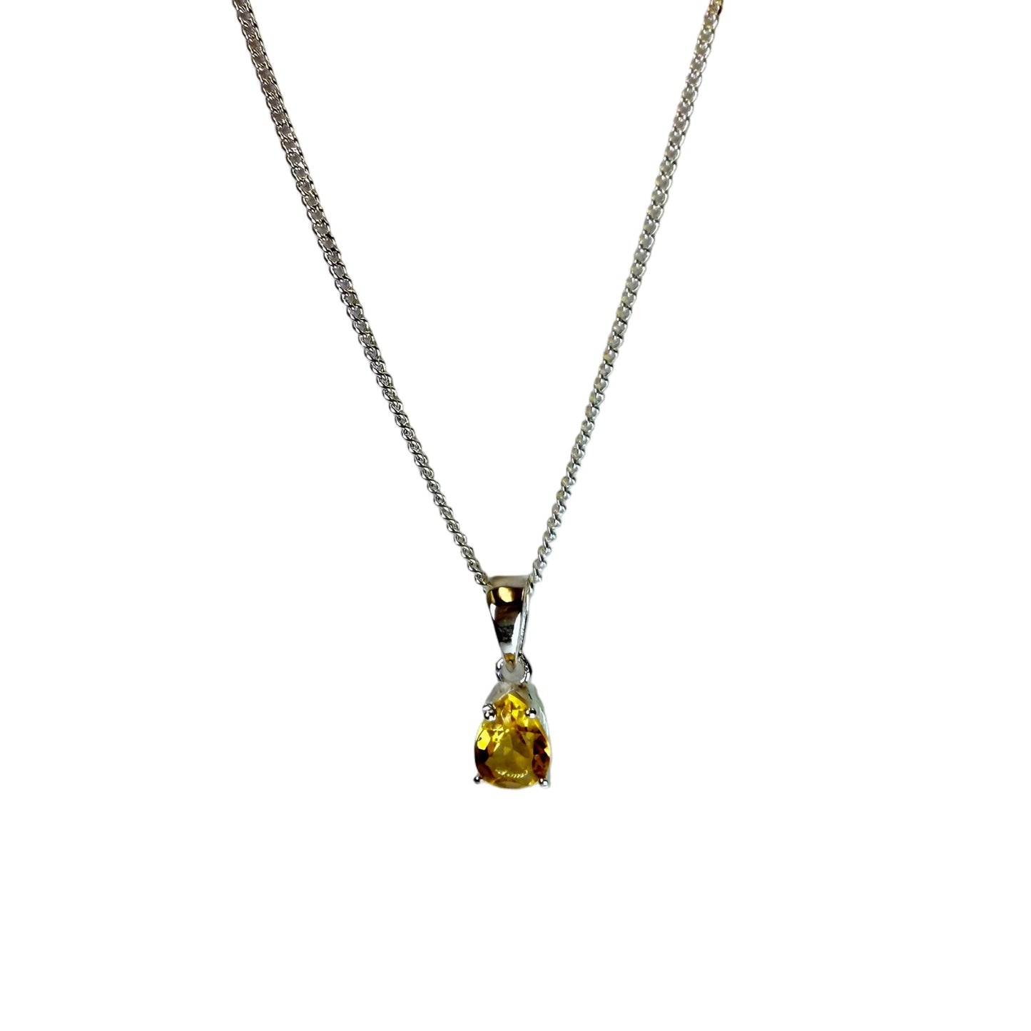 Citrine Pendant Necklace