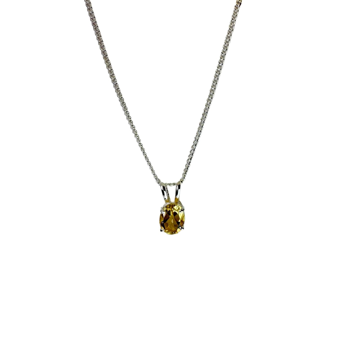 Citrine Pendant Necklace
