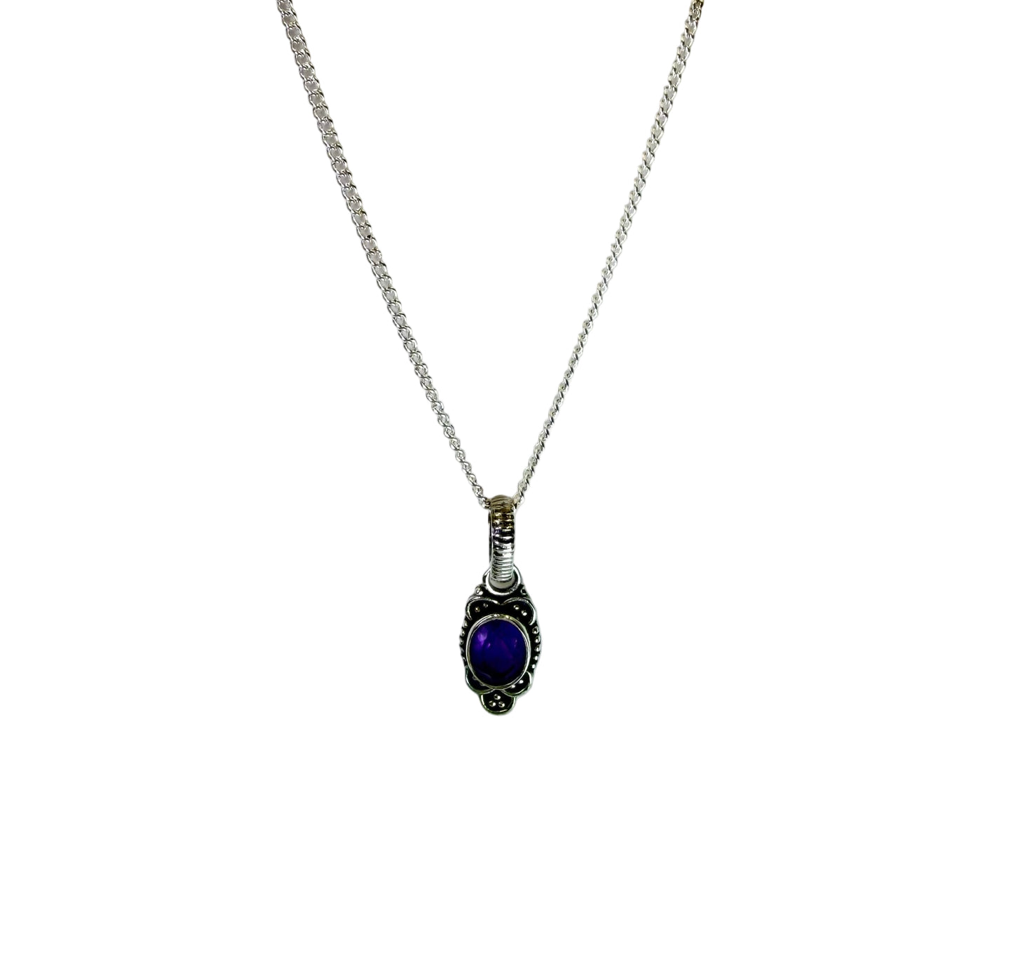 Amethyst Pendant Necklace