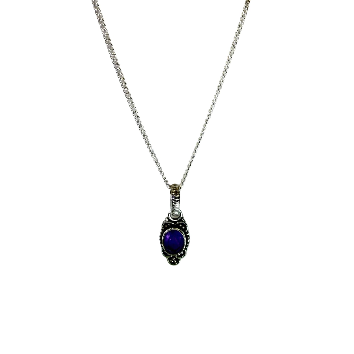 Amethyst Pendant Necklace