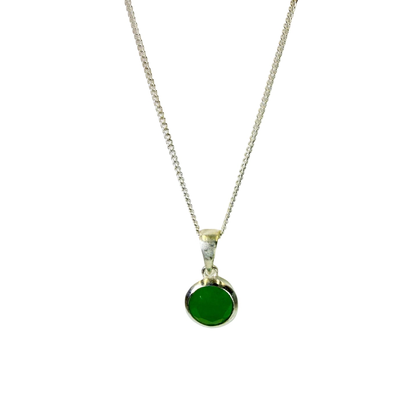 Green Jade (Jadeite) Pendant Necklace