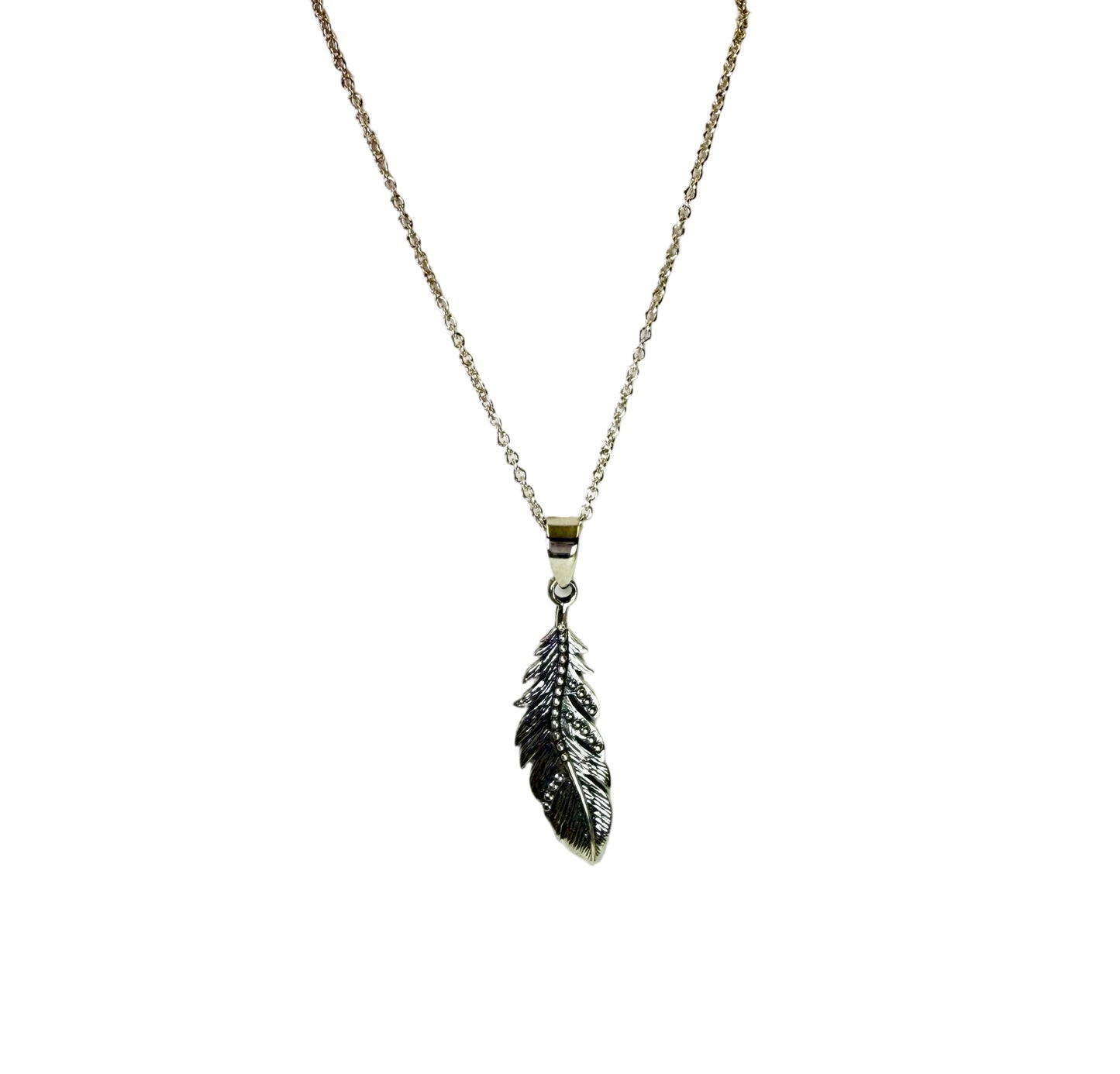 Feather Pendant Necklace