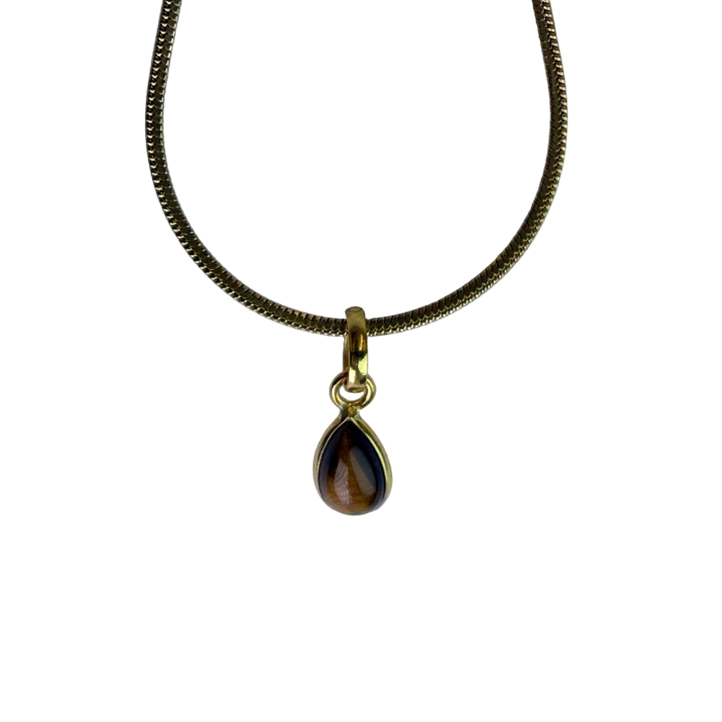 Tiger's Eye Pendant Necklace