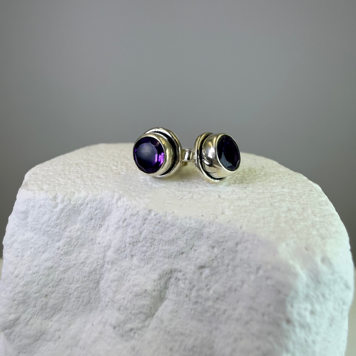 Amy - Amethyst Studs