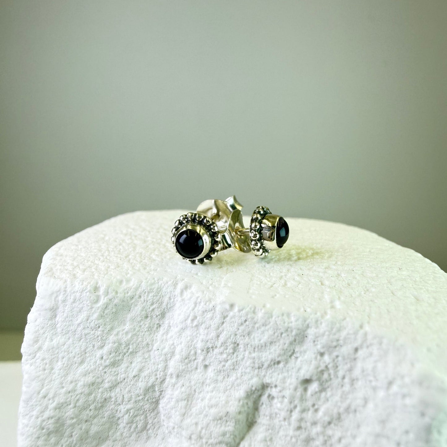 Holly - Black Tourmaline Studs