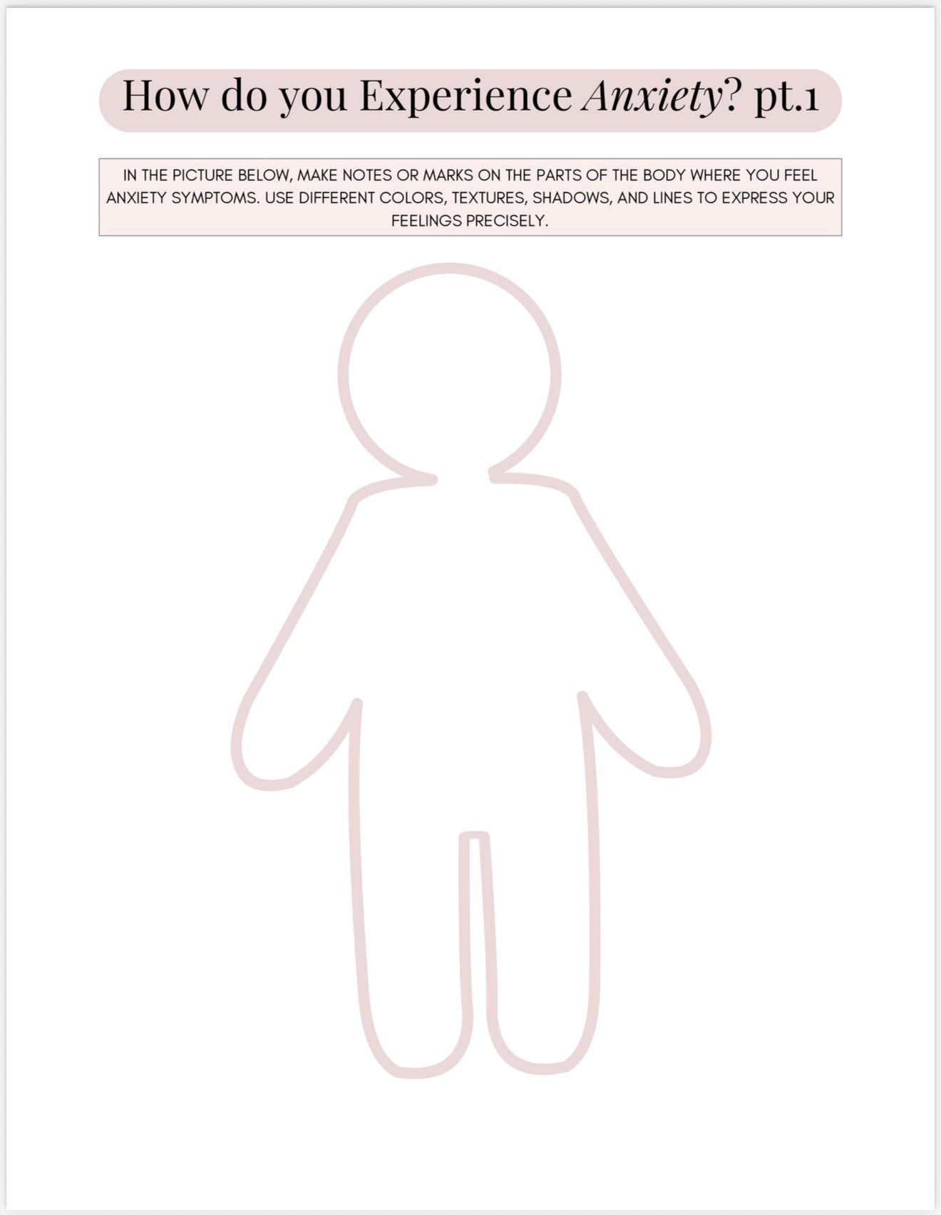 Digital Download - Anxiety Tools (Workbook)