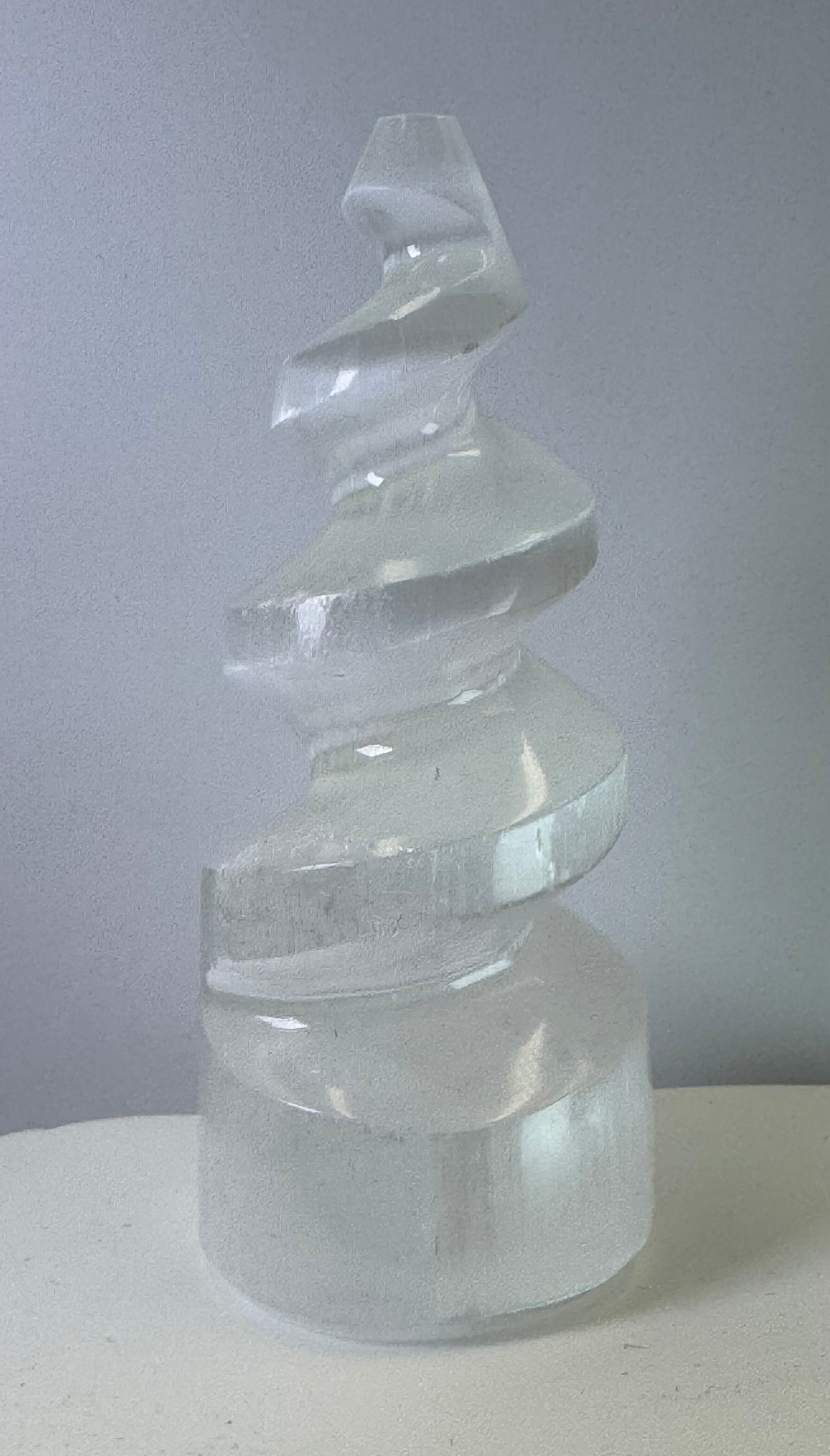 Selenite Unicorn Horn