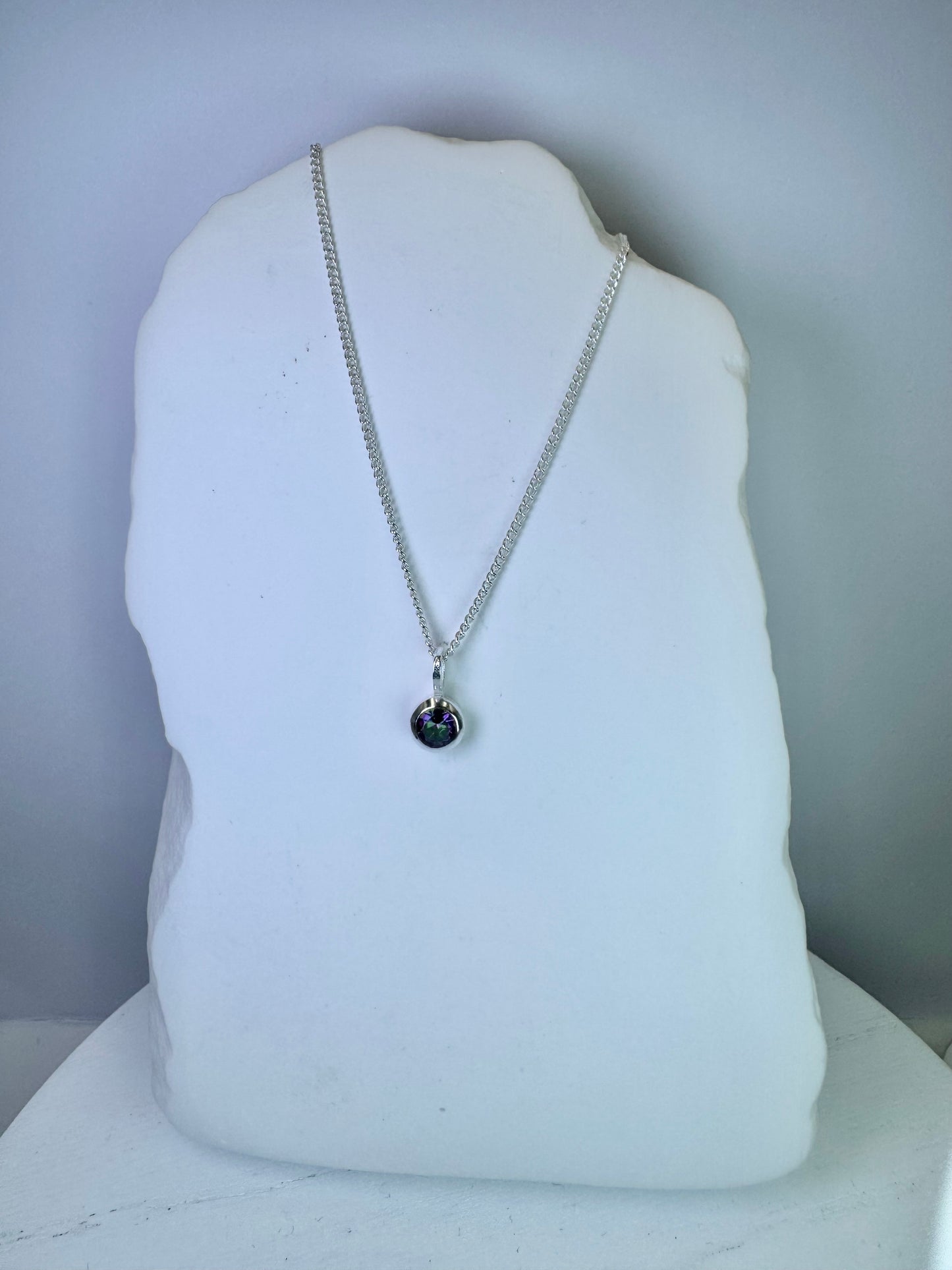 Mystic Topaz Pendant Necklace