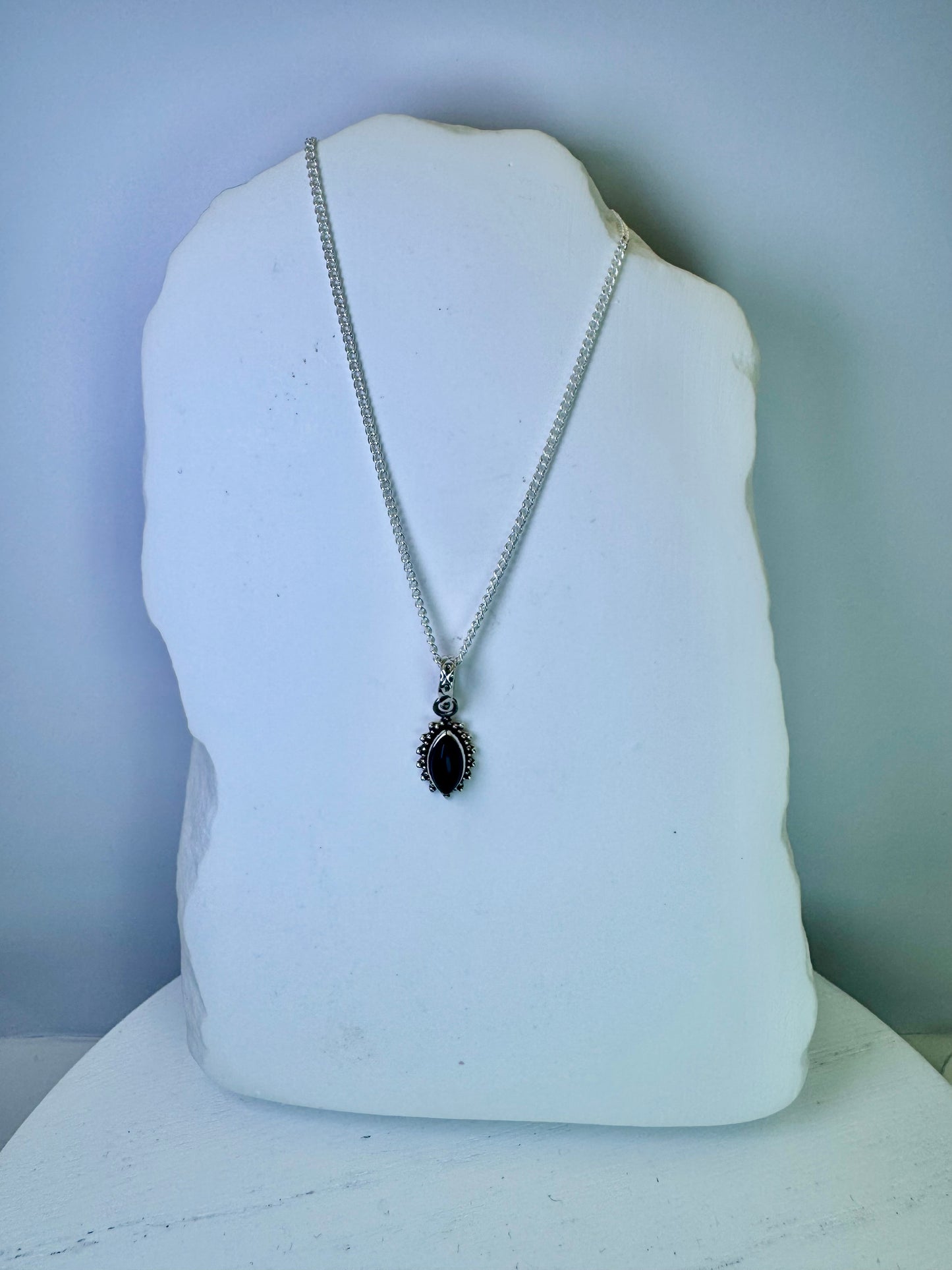 Black Tourmaline Pendant Necklace