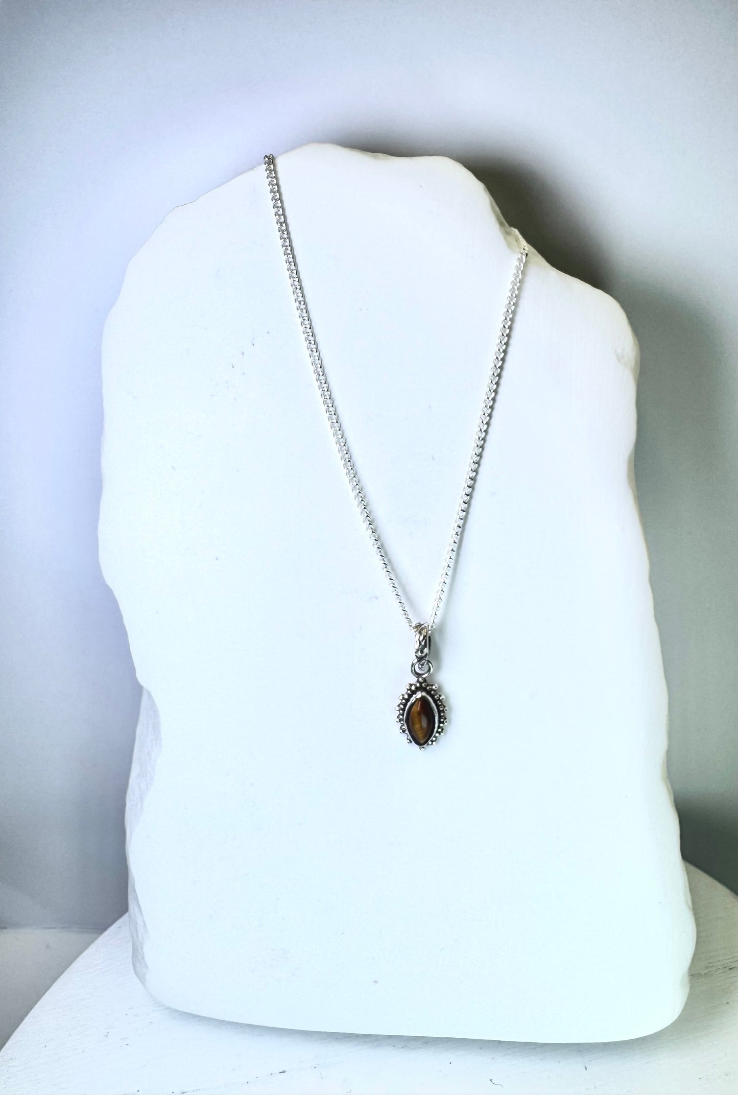 Tiger's Eye Pendant Necklace