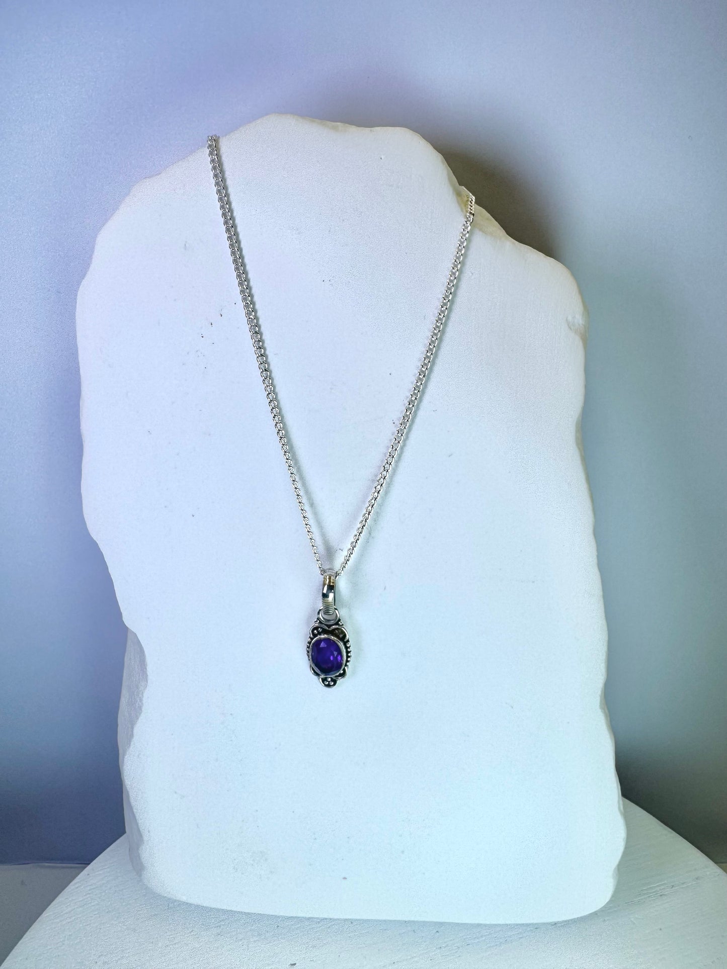 Amethyst Pendant Necklace
