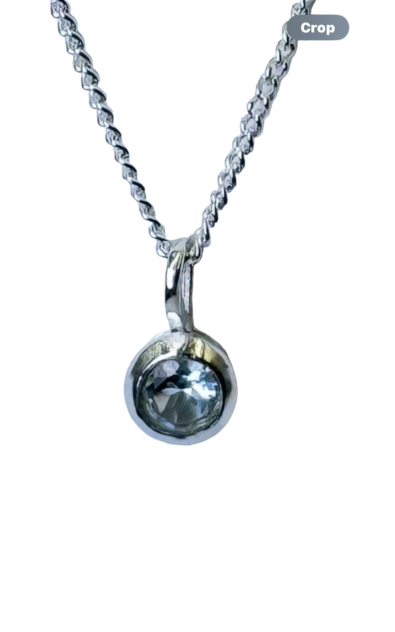 Blue Topaz Pendant Necklace