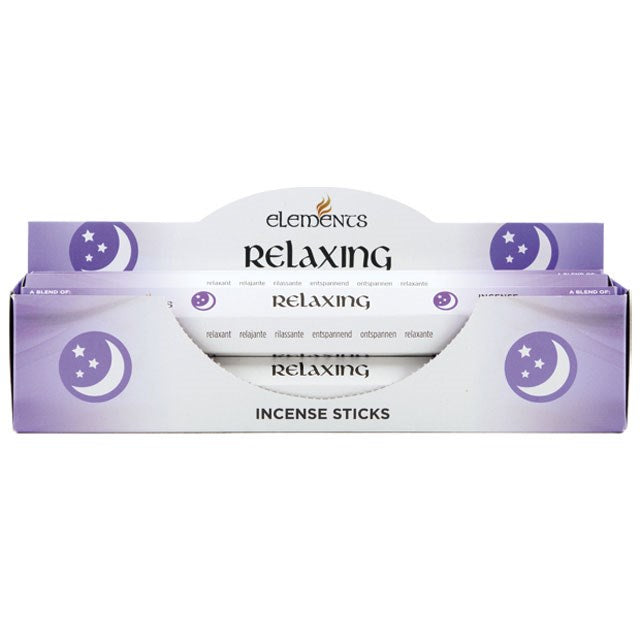 Elements Relaxing Incense Sticks (Box of 6 individual packs)