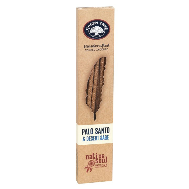Palo Santo & Desert Sage Smudge Incense Sticks (Box of 12 individual packs)