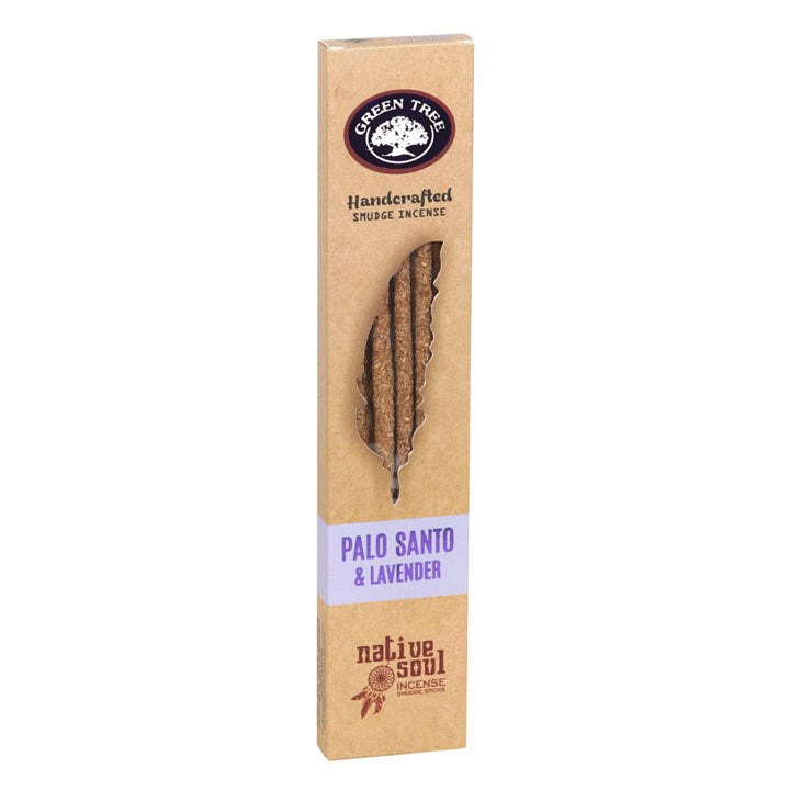 Palo Santo & Lavender Smudge Incense Sticks (Box of 12 individual packs)