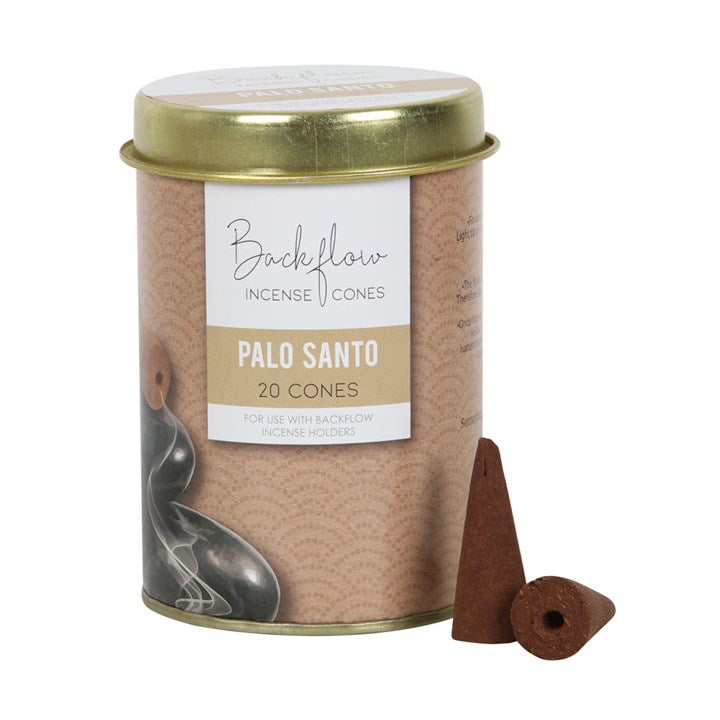 Elements Palo Santo Jumbo Backflow Cones (Box of 6 individual tins)