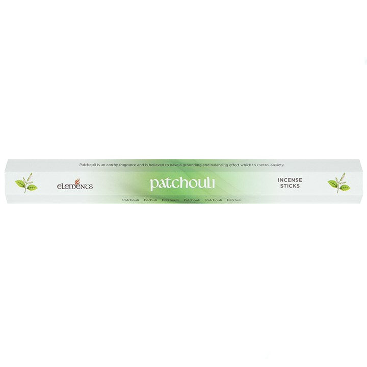 Elements Patchouli Incense Sticks (Box of 6 individual packs)