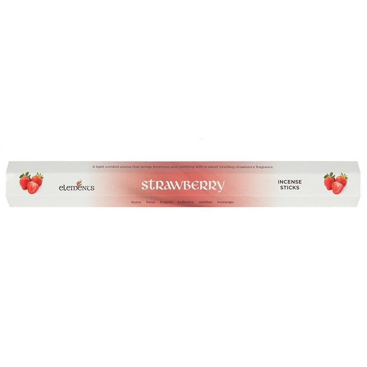 Elements Strawberry Incense Sticks (Box of 6 individual packs)