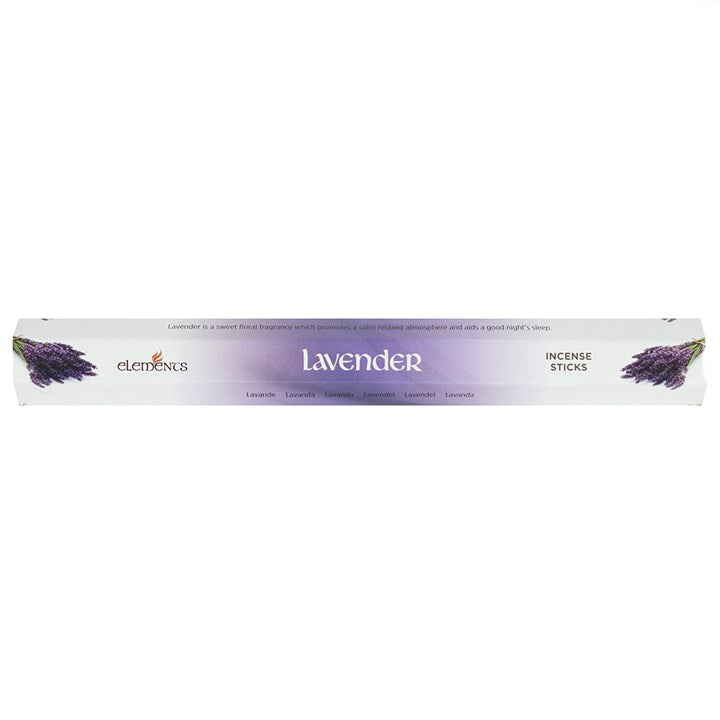 Elements Lavender Incense Sticks (Box of 6 individual packs)