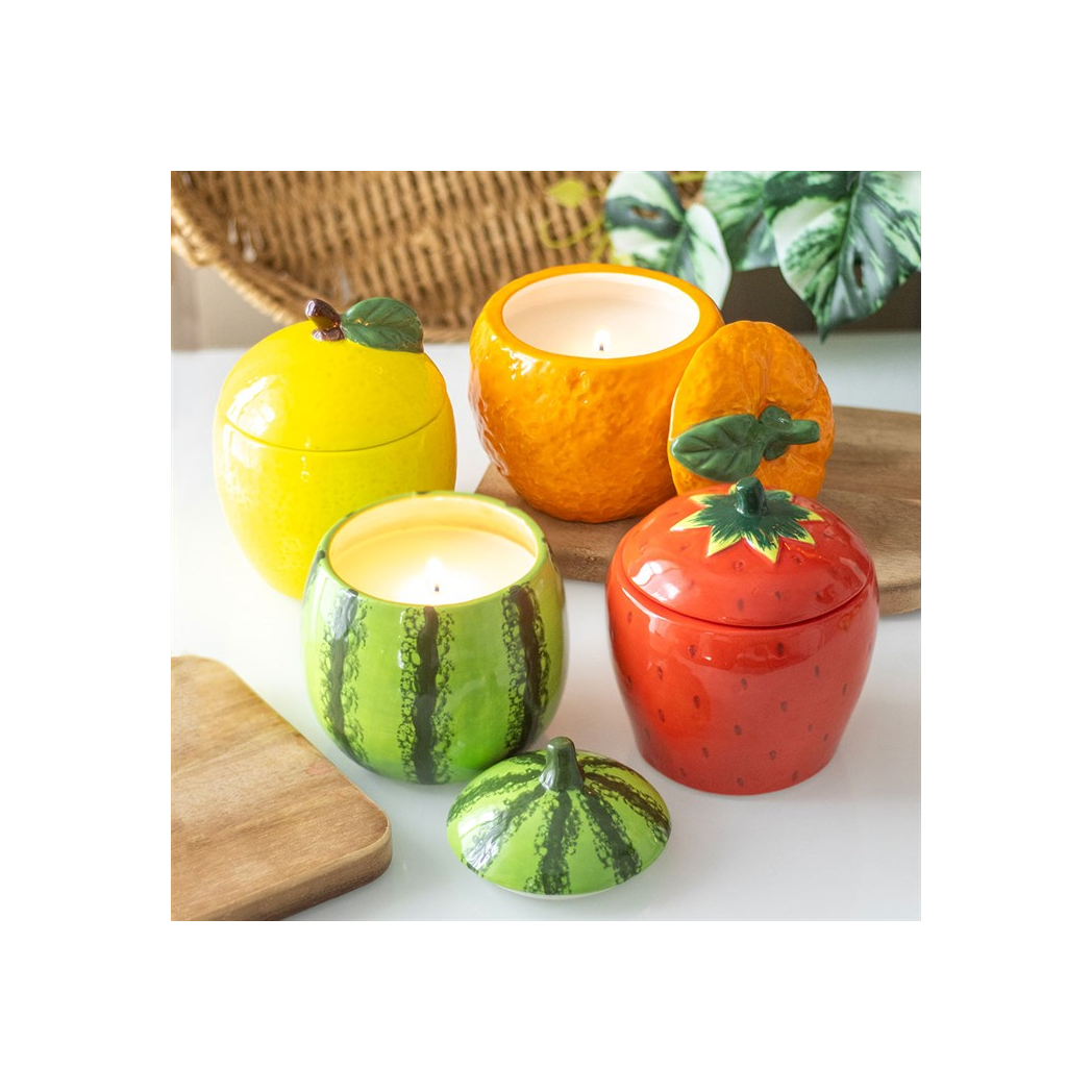 Strawberry Shaped Candle Jar