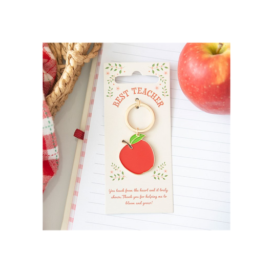 Best Teacher Apple Keyring