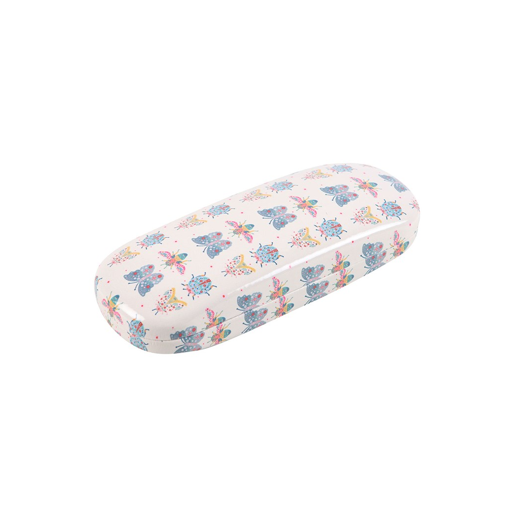Floral Bug Print Glasses Case