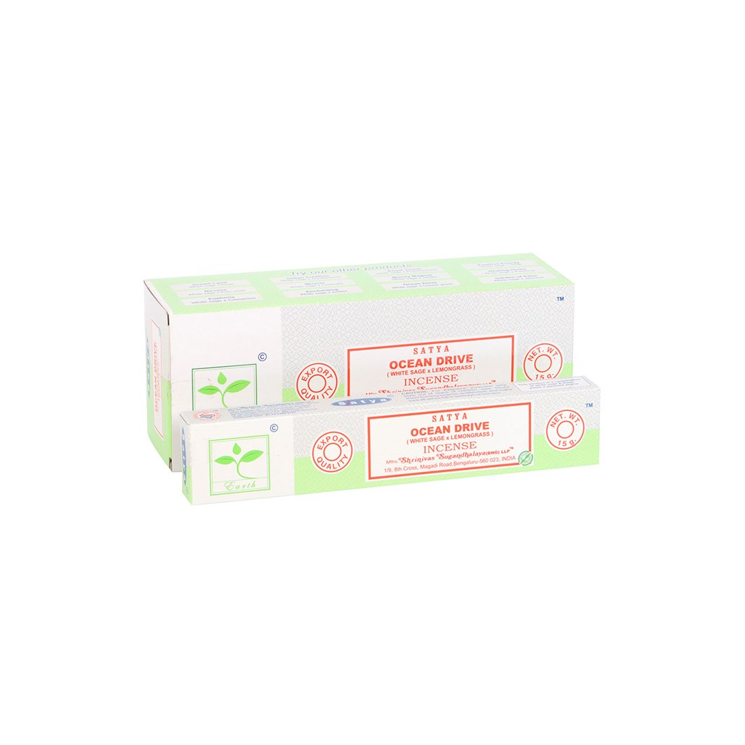 Box of 6 packs of Earth Satya Ocean Drive Incense