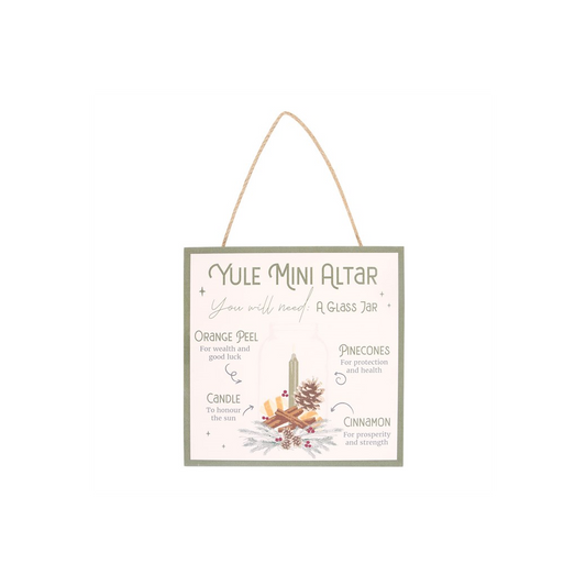 20cm Yule Altar MDF Hanging Sign