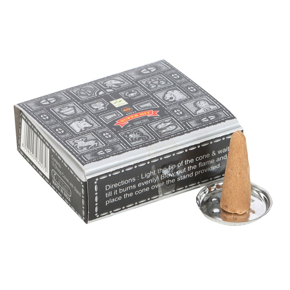 Super Hit Dhoop Cones by Satya (Box of 12 individual packs)