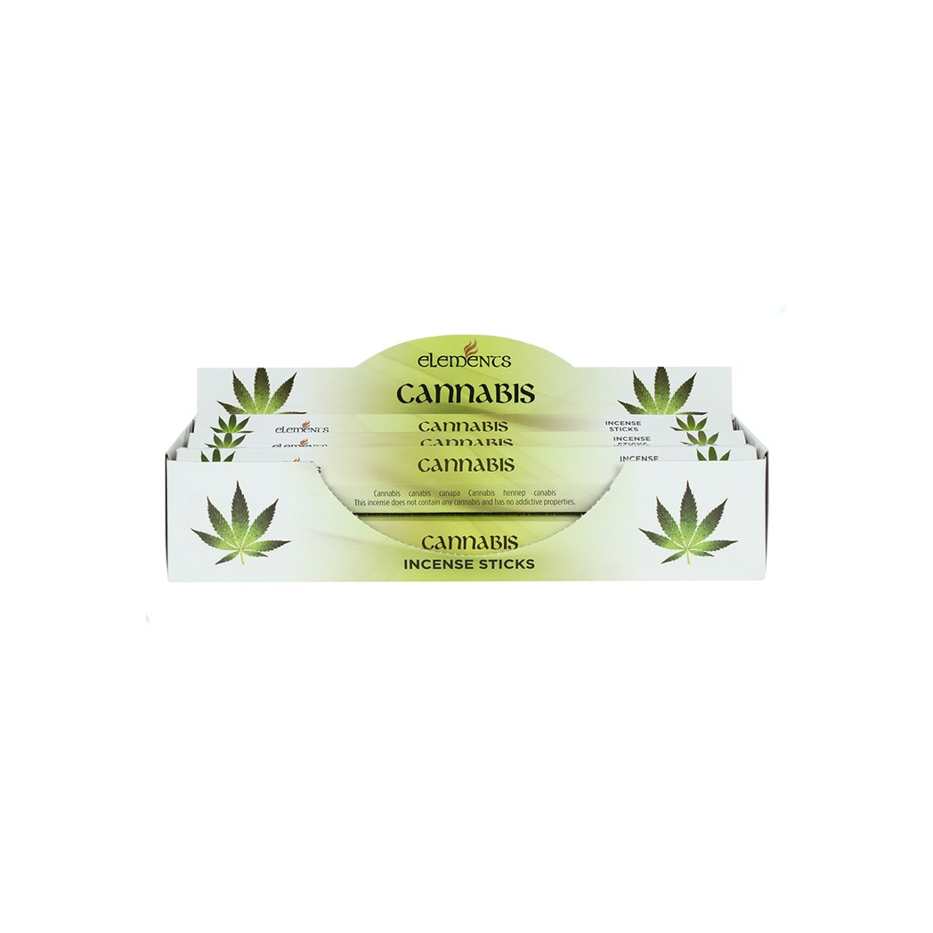Box of 6 Packets of Elements Cannabis Incense Sticks