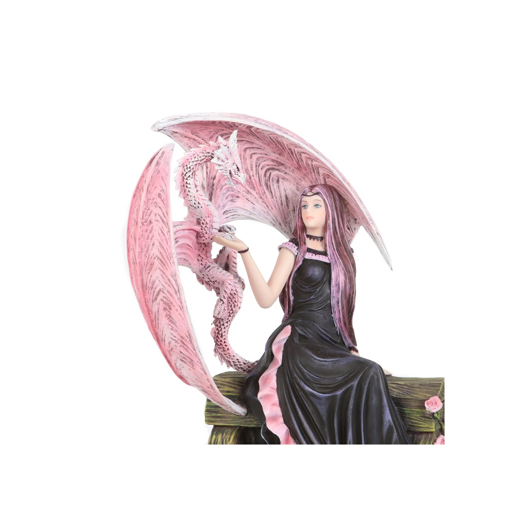 Elegant Dragon Figurine by Anne Stokes
