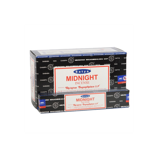 Set of 12 Midnight Incense by Satya