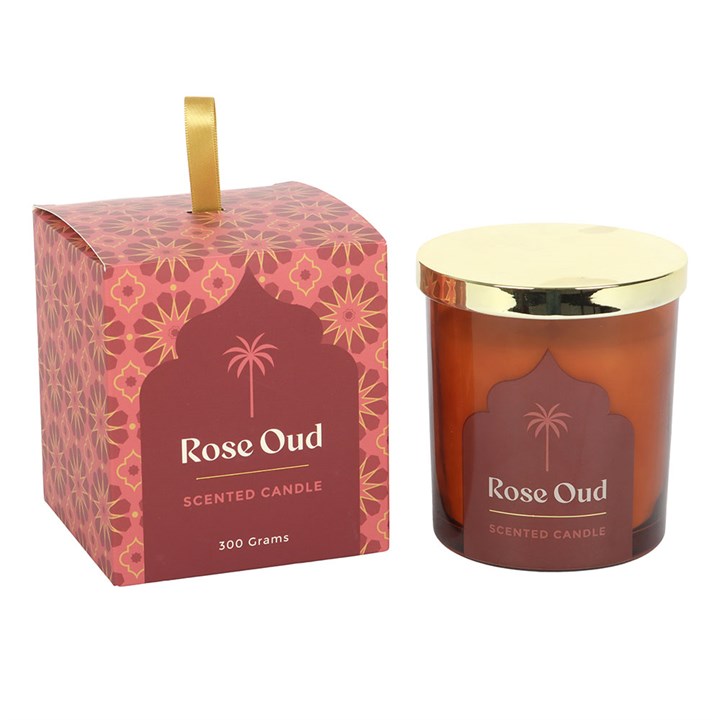 Arabian Nights Rose Oud Scented Candle