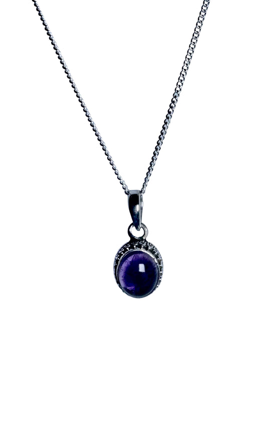 Amethyst Pendant Necklace