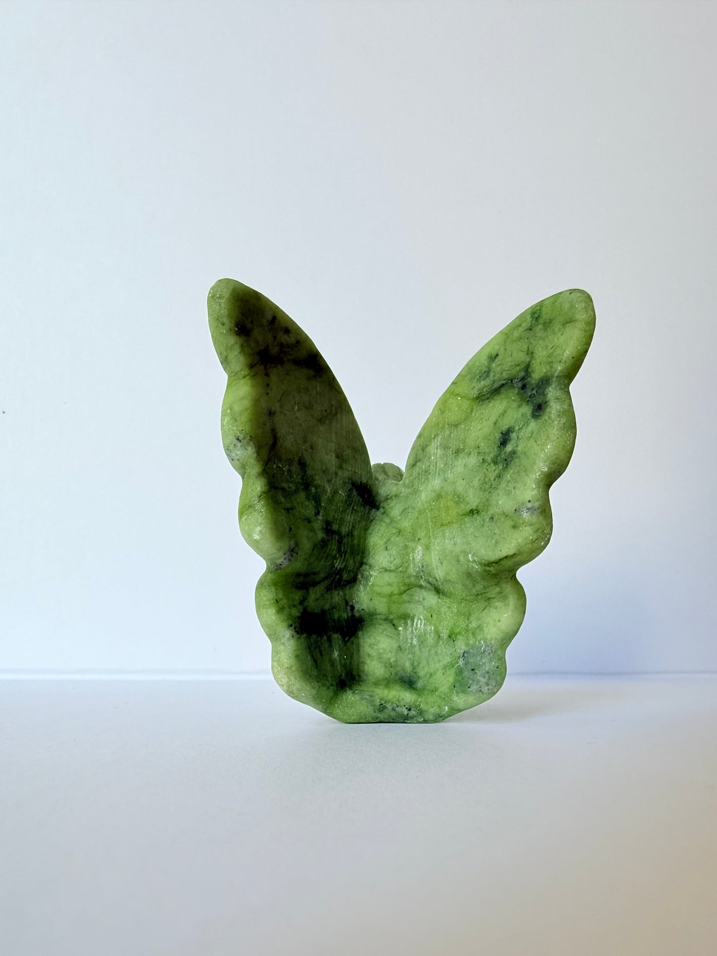 Serpentine Jade Angel Carving