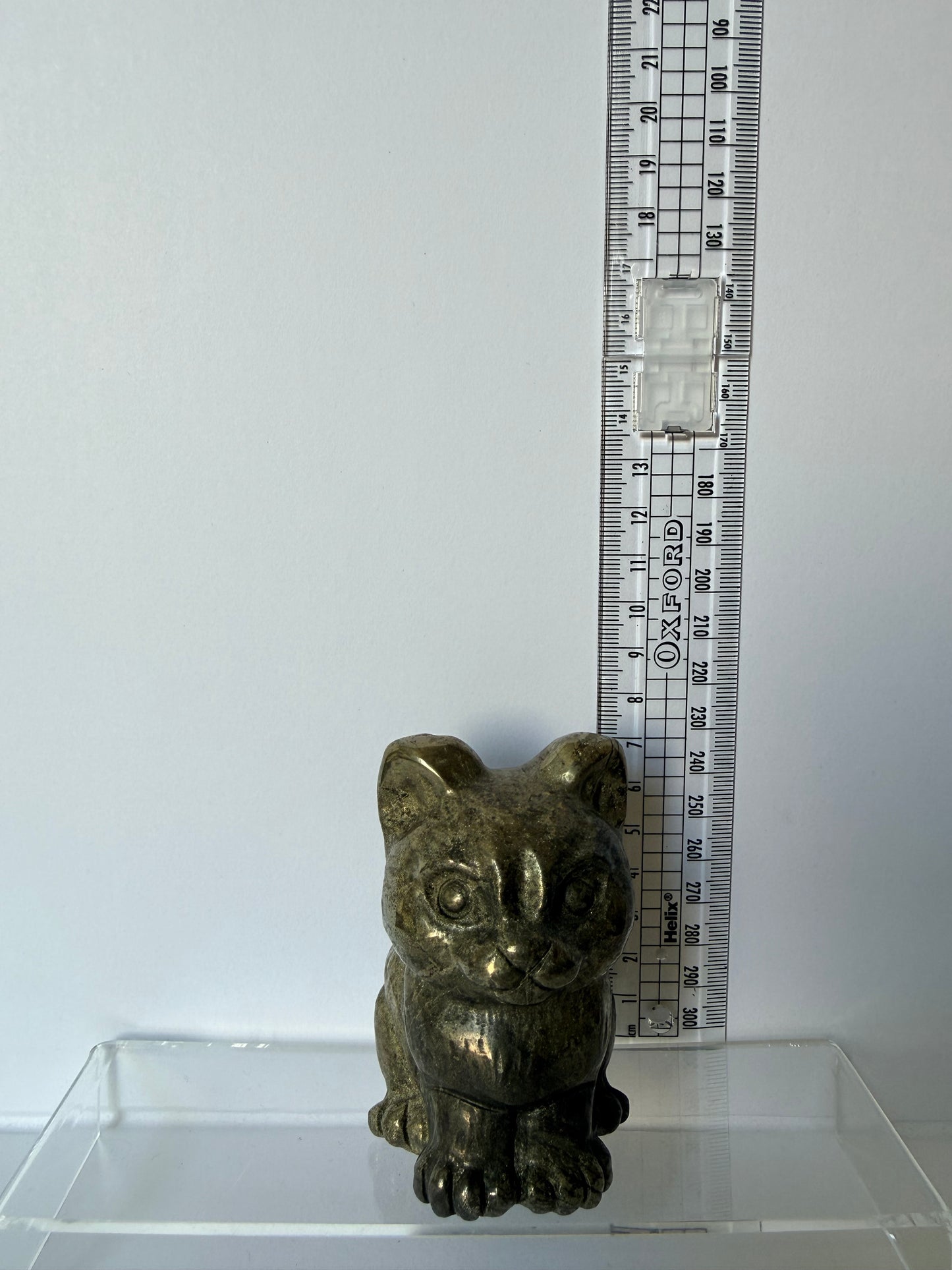 Pyrite Cat Carving