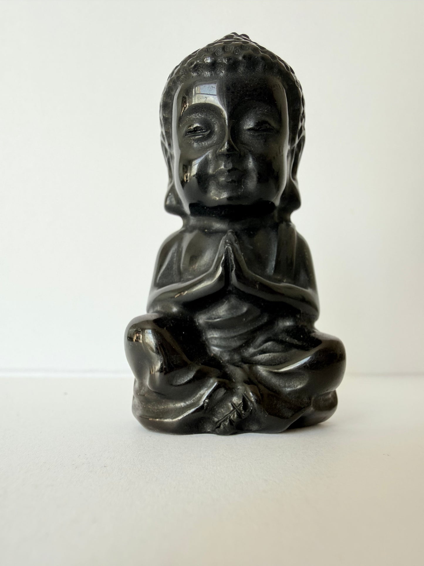 Obsidian Buddha Carving