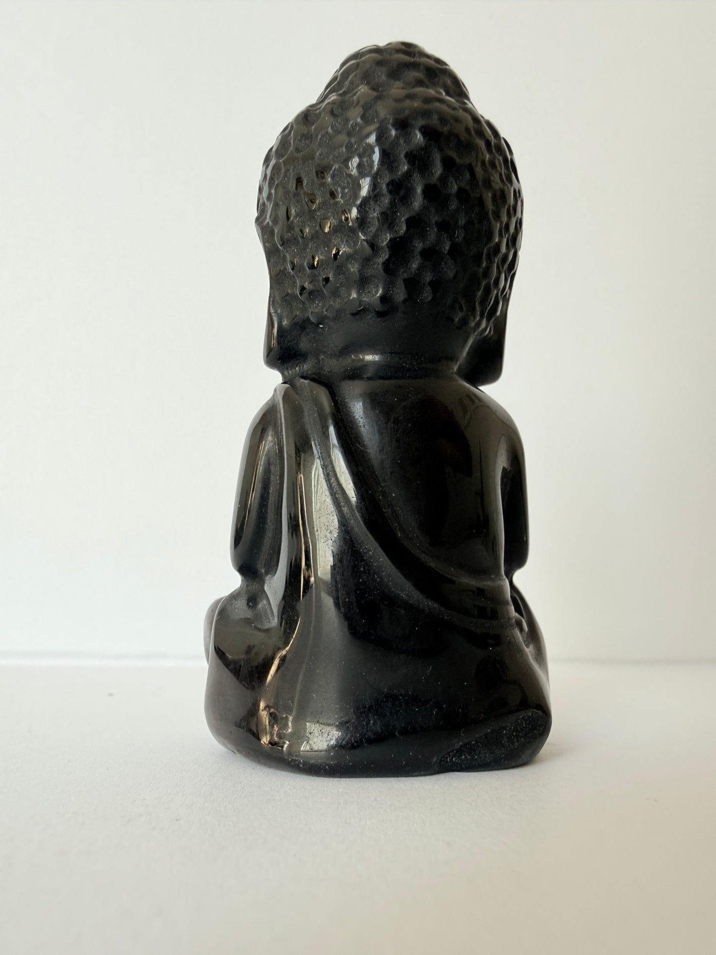 Obsidian Buddha Carving