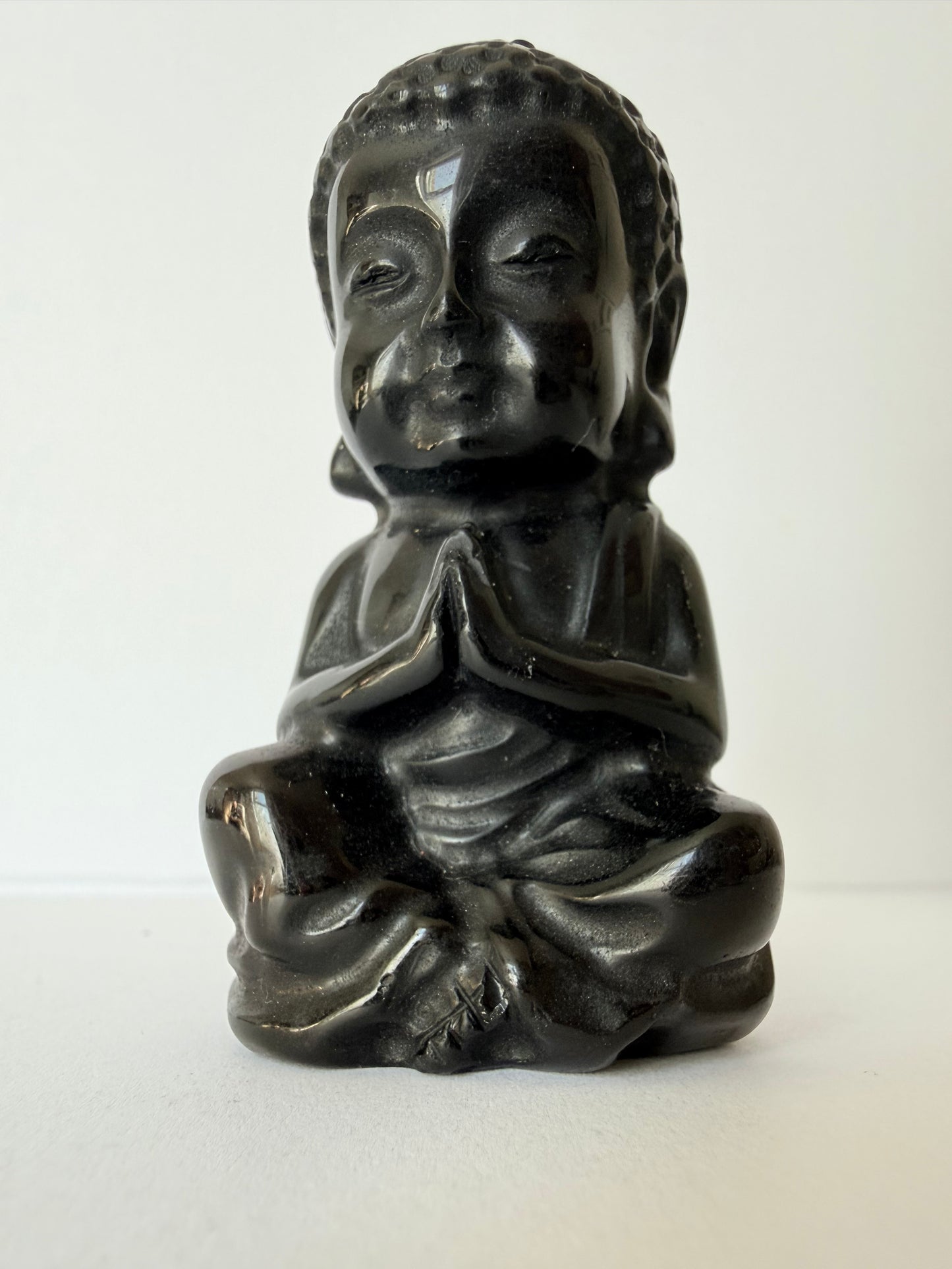 Obsidian Buddha Carving