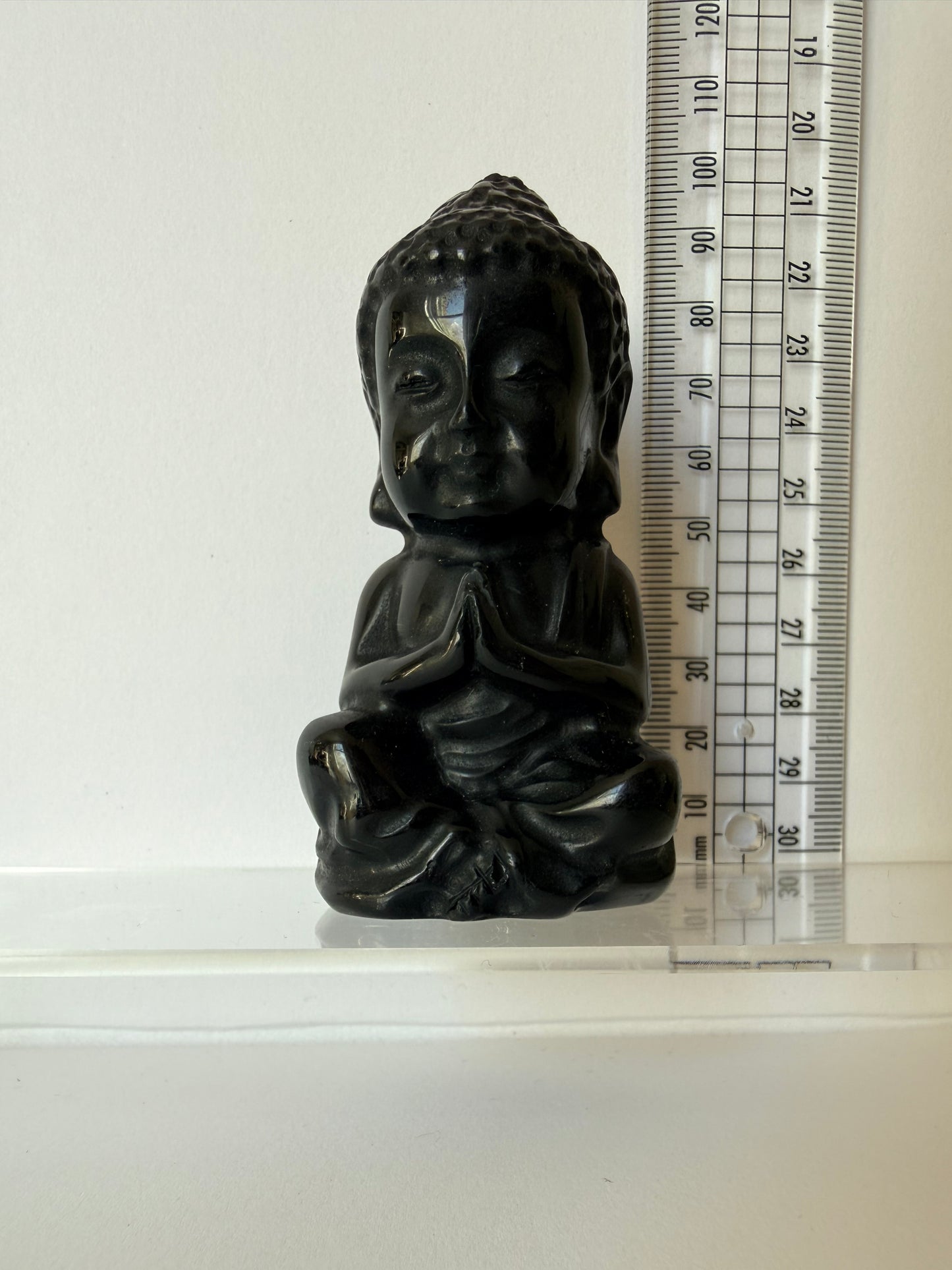 Obsidian Buddha Carving
