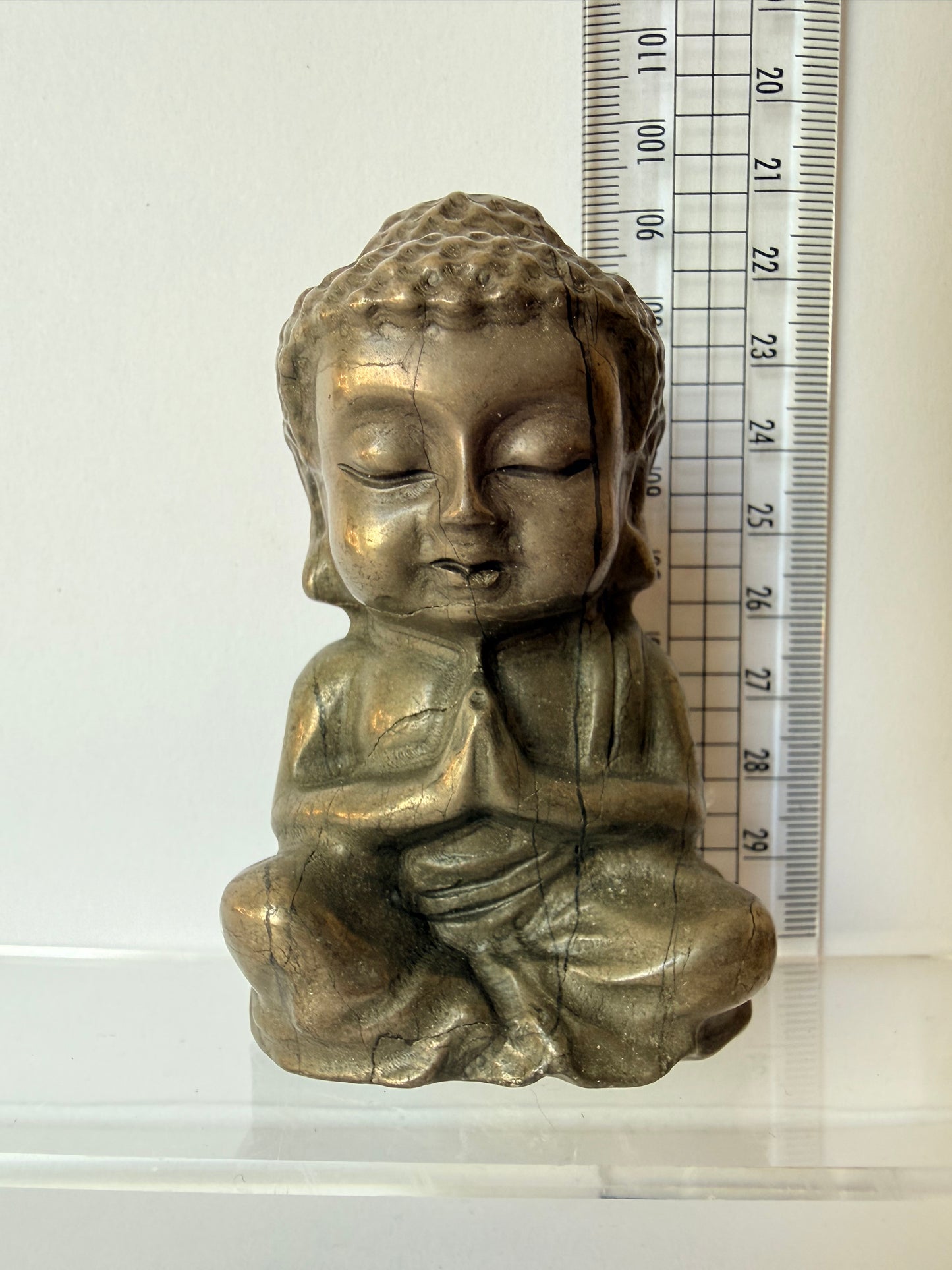 Pyrite Buddha Carving