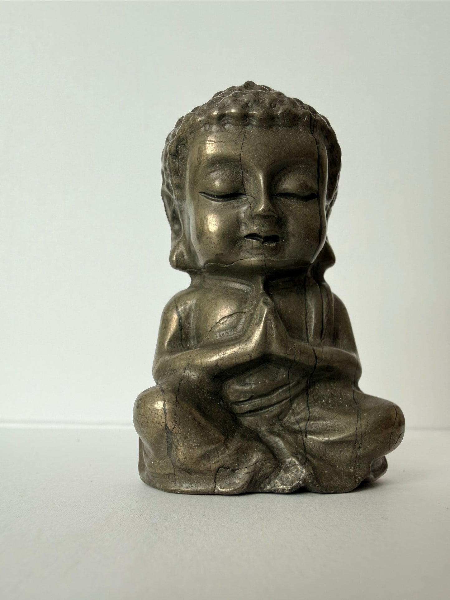 Pyrite Buddha Carving