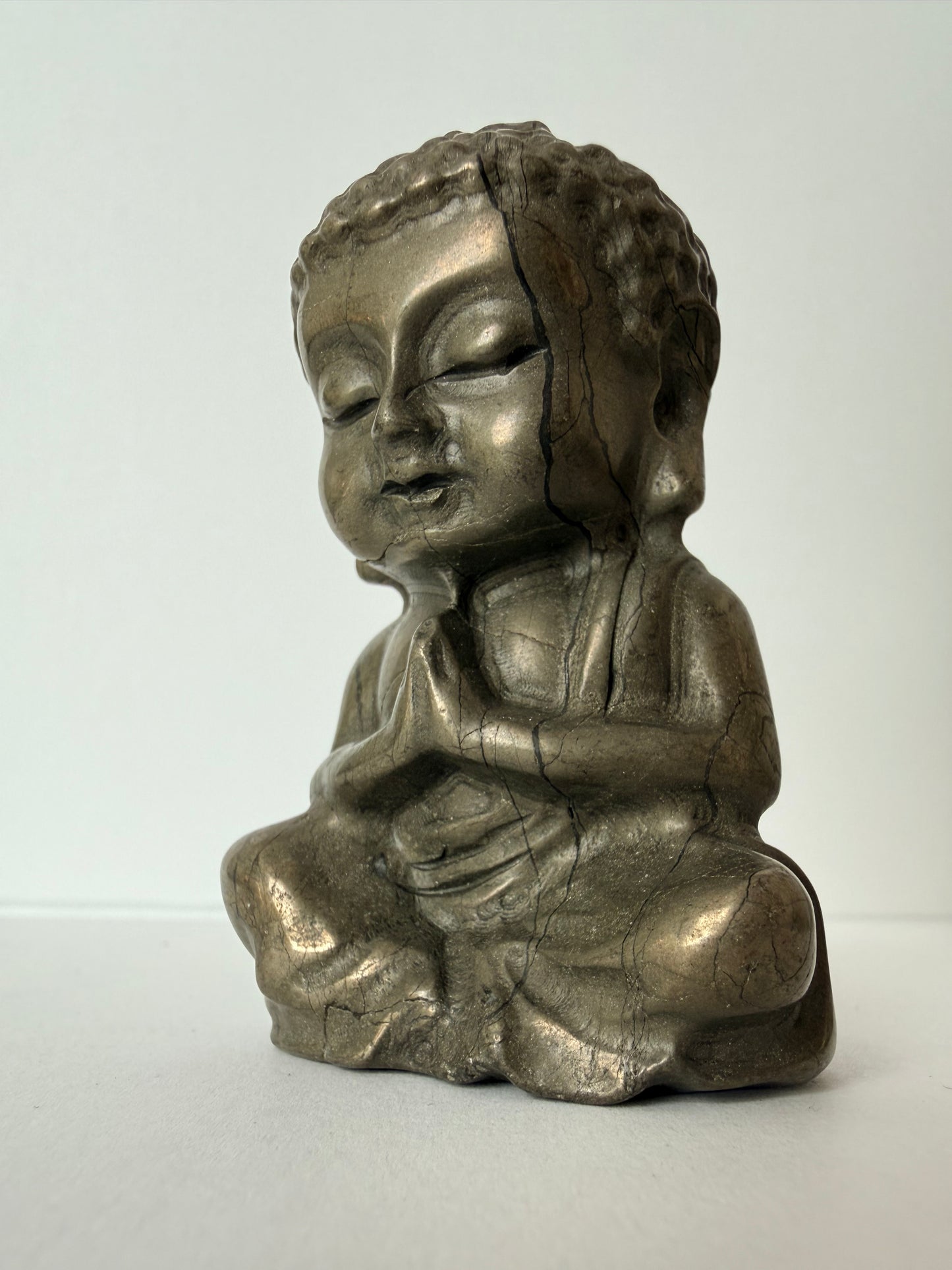 Pyrite Buddha Carving