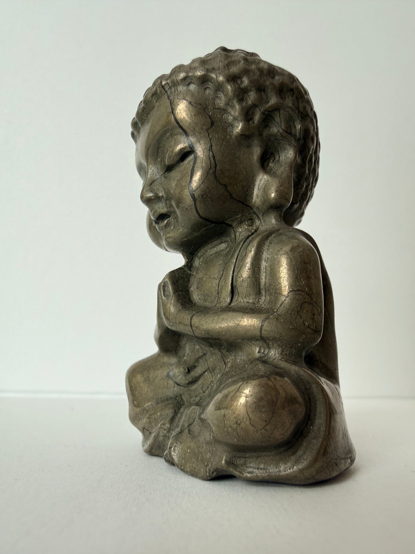 Pyrite Buddha Carving