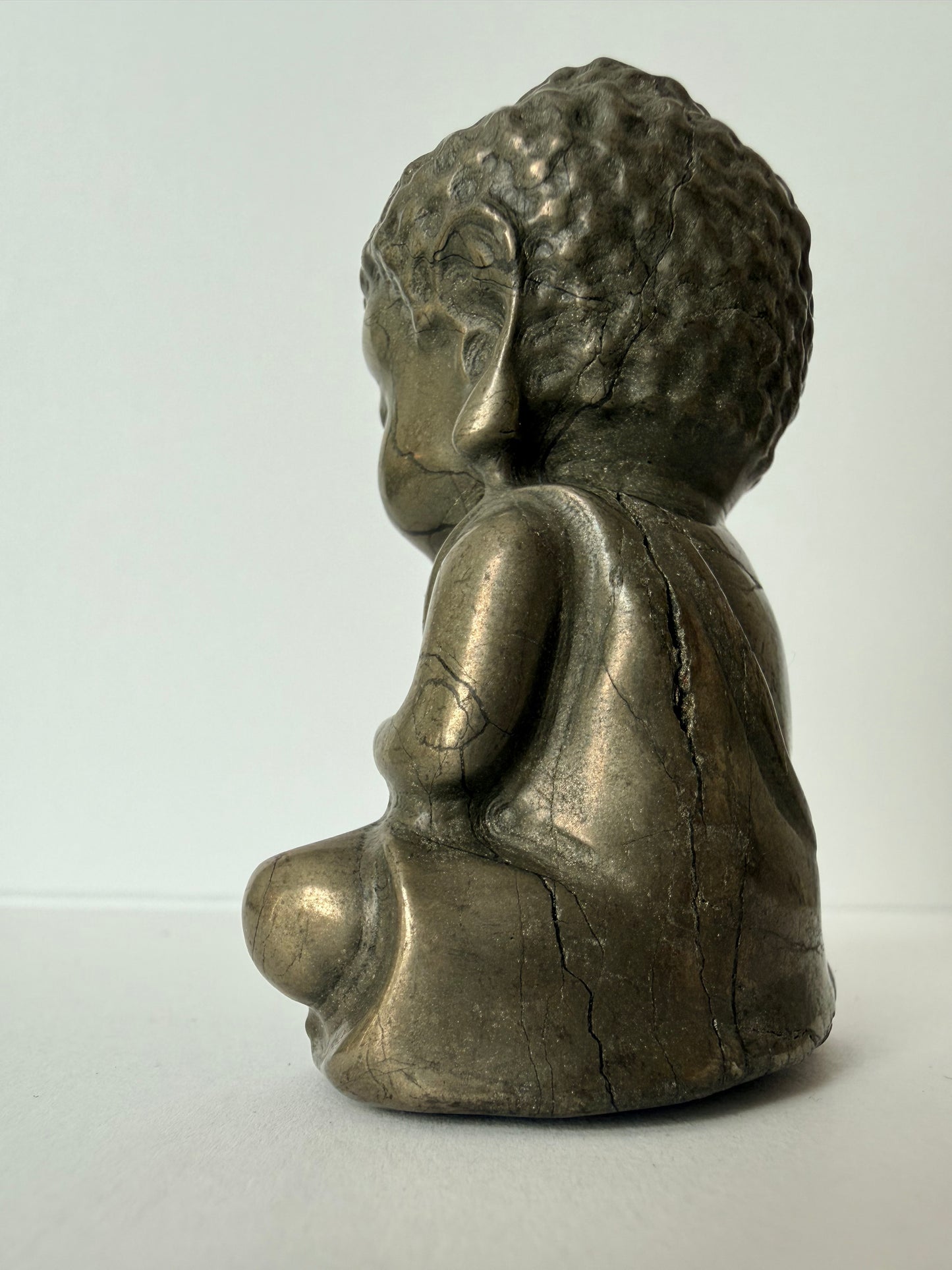 Pyrite Buddha Carving