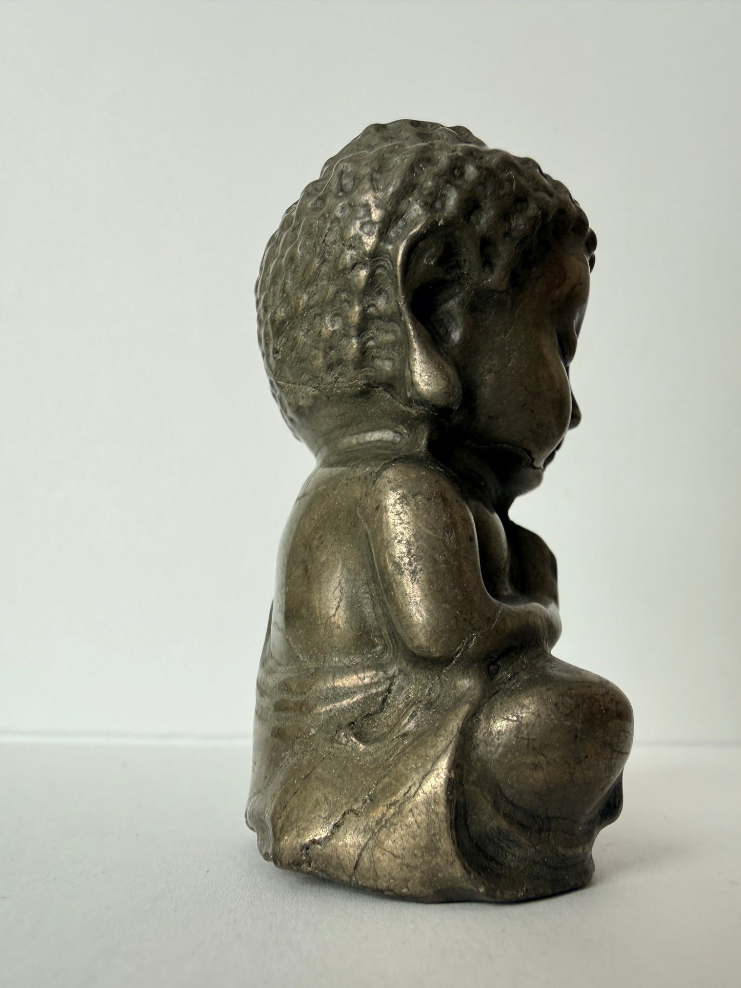 Pyrite Buddha Carving