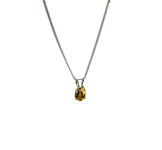 Citrine Pendant Necklace