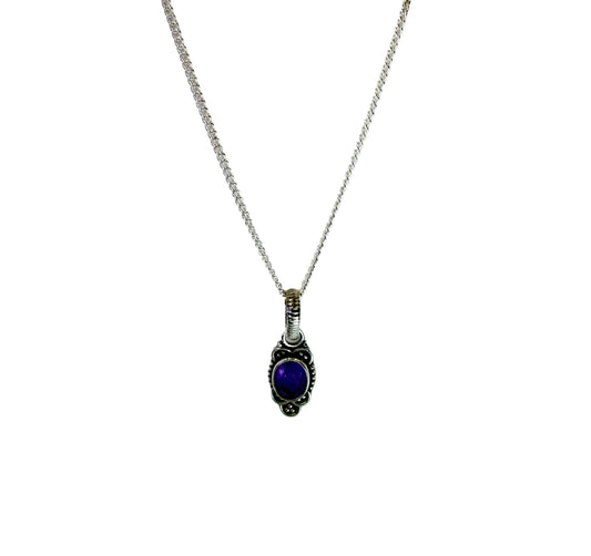 Amethyst Pendant Necklace