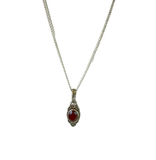 Garnet Pendant Necklace