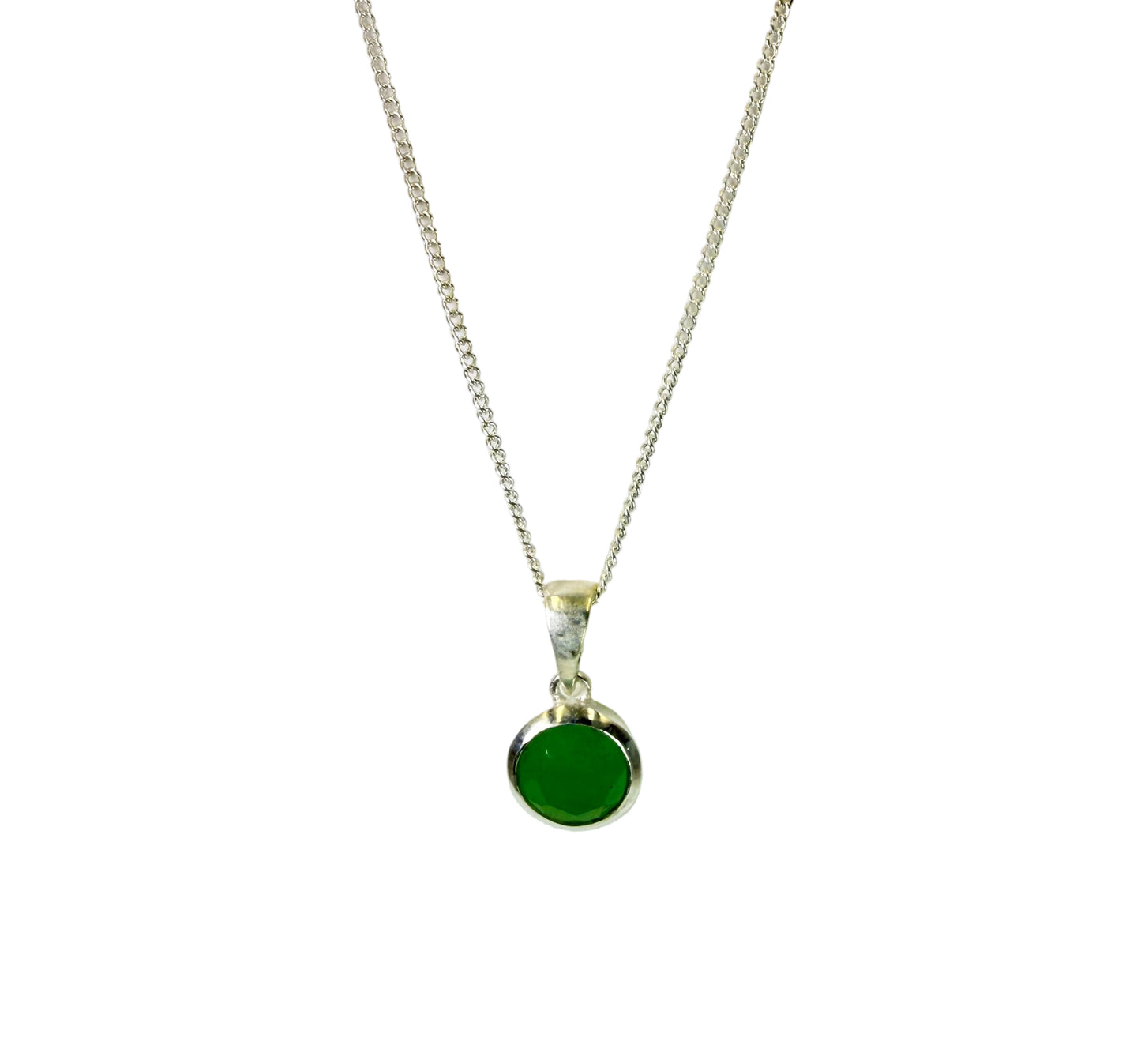 Green Jade (Jadeite) Pendant Necklace
